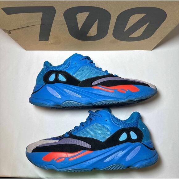 Size 11.5 Adidas Yeezy Boost 700 Hi-Res Blue Men\'s Shoes Ships Now main image 9